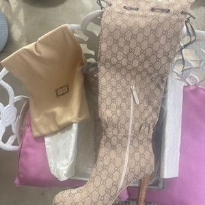 Gucci over the knee boots